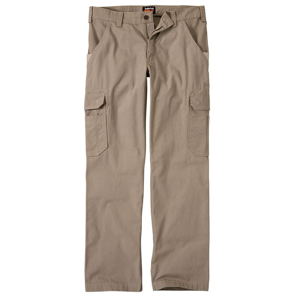 Timberland Mens Pants PRO® Work Warrior Ripstop Utility - Brown - India VP3574861